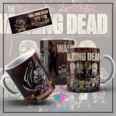 Caneca Personalizada The Walking Dead Todos os Personagens De Porcelana