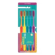 Kess Pack com 5 Escovas Basic Action Cerdas Macias Cód 2548