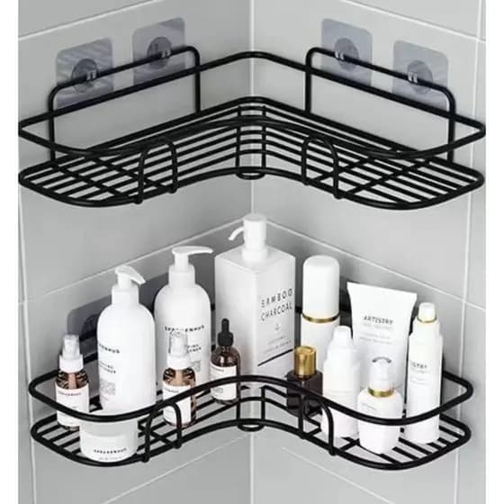 1/2/3/4 Suportes Organizador De Metal Para Banheiro Cozinha E Banheiro Prateleiras Porta Shampoo