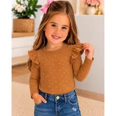 Blusa Infantil Manga Longa Princesa Outono Inverno Bloguerinha Fashion
