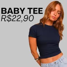 Baby Tee Feminina - Blusa Slim Fit Manga Curta - Blusa de Compressão - Várias Cores