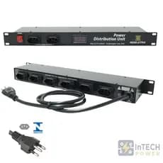PDU - UNIDADE DE DISTRIBUIÇÃO DE ENERGIA COM VOLTIMETRO10A 127/220V