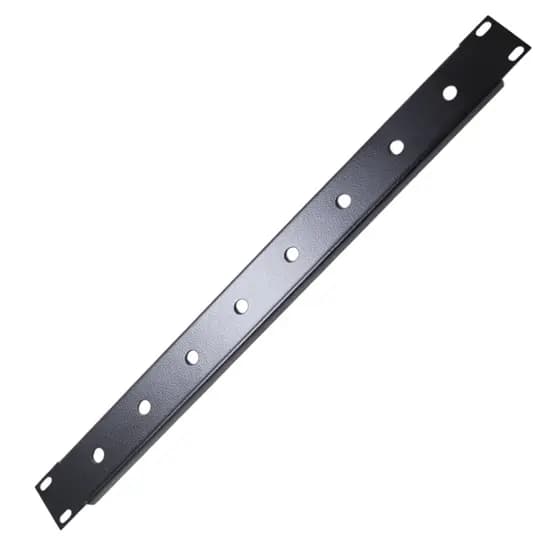 PAINEL RACK 19" 1U COM 8 FUROS PARA P10 EM AÇO #20 (1mm)