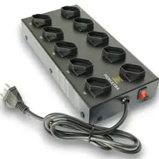 TABLET 10 TOMADAS ATÉ 10 AMPERES - 127/220V - PRETO