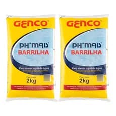 Barrilha Piscina Granulado 2kg Ph + Piscina Elevador De Ph Genco