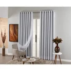 Cortina Pra Sala/Quarto Blackout C/ Voil 2,80x1,80 Corta Luz PROMOÇÃO