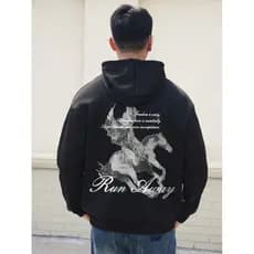 Blusa De Frio Moletom Esportivo Casual Versátil Streetwear Pegasus Run Away Casaco Confortável
