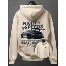Blusa De Frio Moletom Streetwear Casaco Casual Porsche GT3 RS Night Speed Estilo De Rua