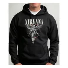 Blusa De Frio Moletom Streetwear Banda De Rock Nirvana Álbum In Utero Metal Casaco Casual