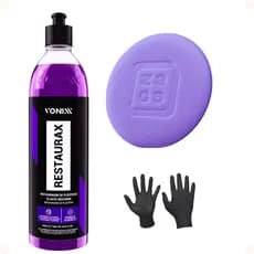 Restaurax Vonixx Revitalizador de Plásticos Automotivos Restaura Proteção UV Brilho Renova Plásticos