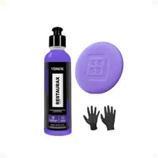 KIT Restaurax 240ml Vonixx e Aplicador de espuma zacs Restaurador e Revitalizador de Plásticos Internos e Externos