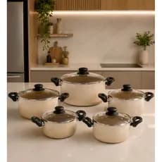 Panela grande N30 alta ceramica  cor granito antiaderente caçarola panela granito