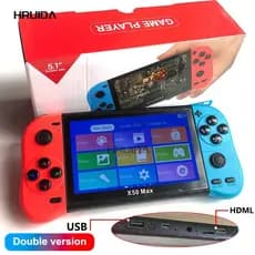 Console Portátil X50 5.1” +1000 Jogos Retro Vídeo Game