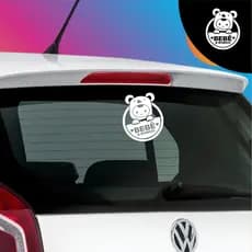 Adesivo Carro Bebê A Bordo Nenem Filho Vidro Traseiro Menino Menina Unissex