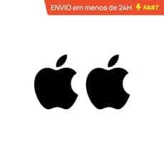 Kit com 2 Adesivos Apple Maçã 5x4cm
