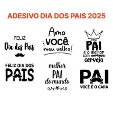 Adesivo Dia Dos Pais Vinil Balao Balde Bexiga Caixa Presente