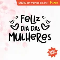 Adesivo Feliz Dia das Mulheres Sem Fundo Dia da Mulher Adesivos Lembrancinha Presente Branco