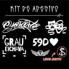 Adesivo Moto Bicicleta Osascorte 59D Chora agora ri depois Grau Dichava Cifrão Anjo
