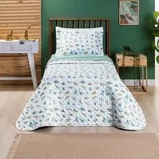 Kit Cobre Leito Tutti Kids 02 Peças Dupla Face | Estampas Infantil - Colcha Solteiro Menino e Menina