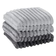 Coberta Manta Fluffy Degradê Ultrasoft Aveludada - Cobertor Queen 2,40m X 2,20m