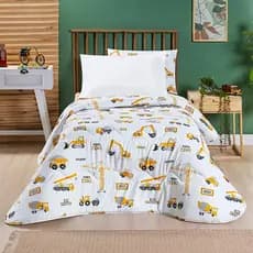 Edredom Tutti Kids Dupla Face 200 Fios | Estampas Infantil - Cobertor Solteiro Menino e Menina