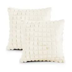 Kit 02 Capas De Almofada Willow Ultrasoft Com Zíper 45cm X 45cm | Capas 320g Aveludada