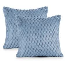 Kit 02 Capas De Almofada Marshmallow Ultrasoft Com Zíper 45cm X 45cm | Capas 320g Fofinha