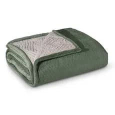 Cobertor Manta Flannel Com Sherpa Glamour Dupla Face | Coberta Queen e King - Toque Lã De Carneiro