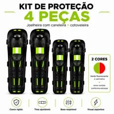 Joelheiras e Cotoveleiras Kit de Proteção Articulada Para Moto Bike Trilha Motocross