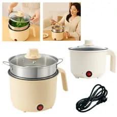 Panela Elétrica 450W Multifuncional Antiaderente 1,8lt Cozinha A Vapor Legumes, Arroz & Feijão