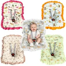 Capa de Bebê Conforto Macia 100% Algodão Acolchoada com Elástico Estampada menino menina