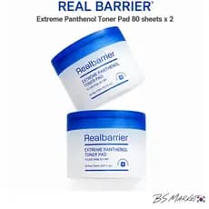 REAL Barrier Extreme Pantenol Toner Pad 80 Almofadas x 2 Ceramida Hidratante Cuidados Com A Barreira Da Pele