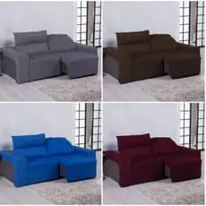 KIT CAPA PARA SOFÁ RETRÁTIL E RECLINÁVEL 2 LUGARES | AJUSTE PERFEITO, PROTEÇÃO E ESTILO