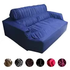 CAPA PARA SOFA RETRATIL 3 LUGARES KING RESISTENTE ELASTICADA VARIAS CORES PROMOÇÃO