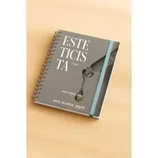 AGENDA ESTETICISTA PERSONALIZADA DESIGNERS 2026 caderno