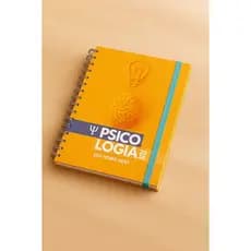 Agenda psicólogo psicóloga  personalizada 2026 com Nome e Elástico logo psicologia