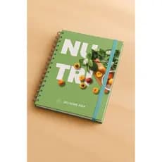 Nutrição Agenda 2026 nutricionista personalizada com nome e elástico