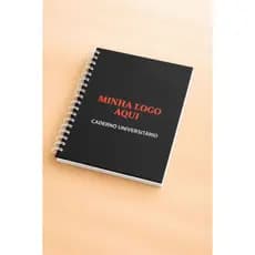 Caderno Universitario Personalizado 295x200 M 100 Fls Escola PretoCaderno Universitario Personalizado 295x200 M 130 Fls