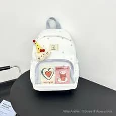 Mochila Escolar 2026 de Grande Capacidade para Estudantes do Ensino Médio, Bolsa de Viagem Leve para Mulheres, Moderna,