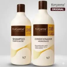 kit Reparador Condicionador de 1 Litro Shampoo Hidratante de 1 Litro Maca Power