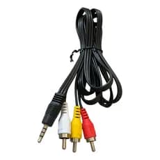 Cabo Video Audio P3 P2 3 Rca Para Celular Dvd  100% Original