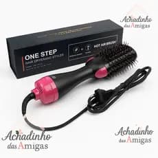 Escova Secadora Alisador Elétrica Quente Cabelo Com 3 Em 1