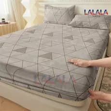 geometria Jogo De Lençol 02 e 03  Peças CASAL QUEEN SOLTEIRO Percal Ponto Palito Estampado