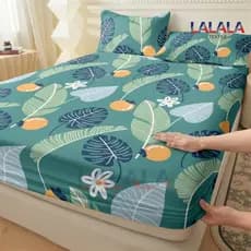 Natureza Folhas Jogo De Lençol 02 e 03 Peças CASAL QUEEN SOLTEIRO Percal Ponto Palito Estampado