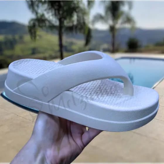 Chinelo Flat Tamanco Nuvem Plataforma Confortavel Feminino Leve