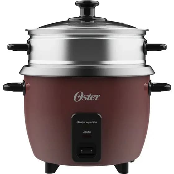 Panela Elétrica de Arroz 1L Oster Bordô
