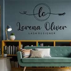 Adesivo Decorativo Lash Designer para Estúdio de Cílios e Sobrancelhas