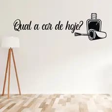 Adesivo Decorativo de Parede Qual a Cor de Hoje? – Vinil Autoadesivo