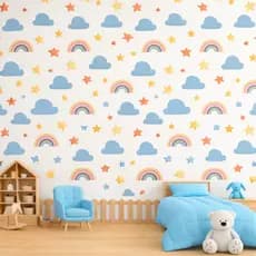 Adesivo de Parede Infantil  Arco-Íris