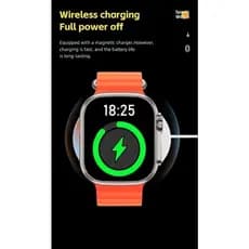 T800 Ultra 2 Series 9 Resposta Ao Gesto Smart Watch Carregador Sem Fio À Prova D'água SmartWatch Esportivo